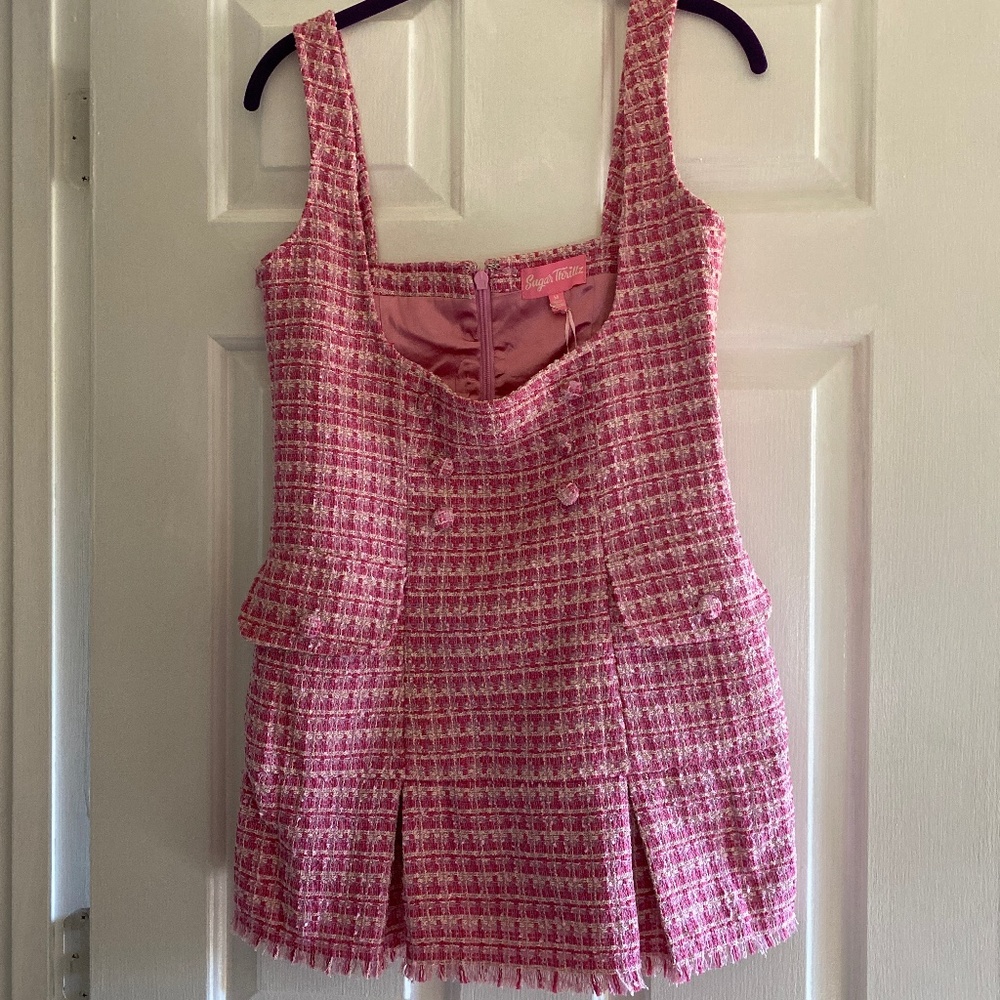 Sugar Thrillz NWT tweed pink minidress